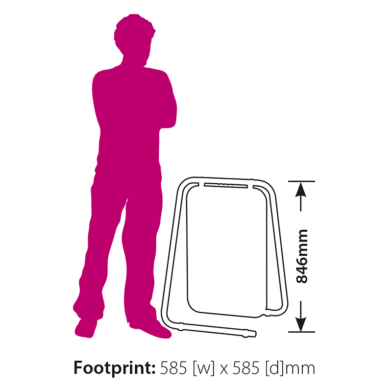Folding Swing Sign Footprint